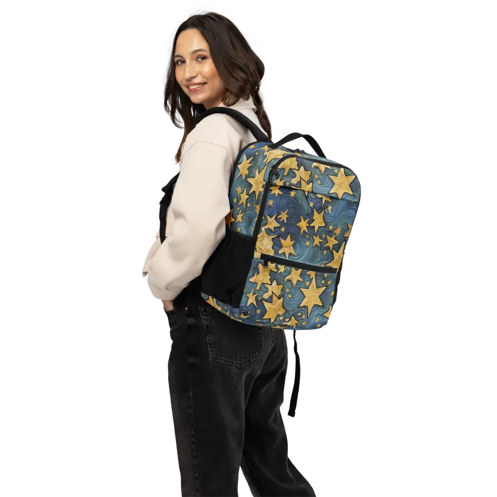 Midnight Starflow on Utility Backpack — Back