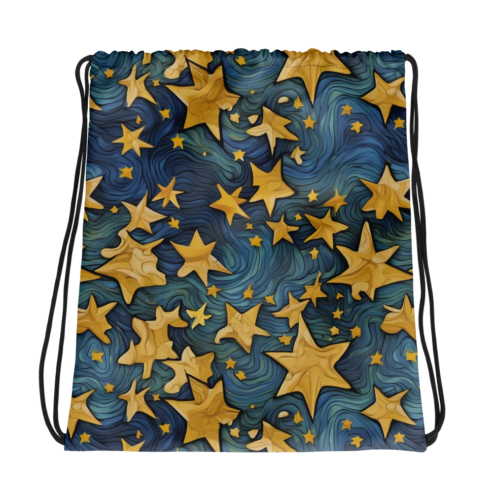 Midnight Starflow on Drawstring Bag — Photo
