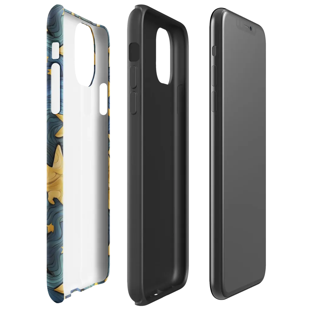 Midnight Starflow on Tough Case for iPhone® — Right