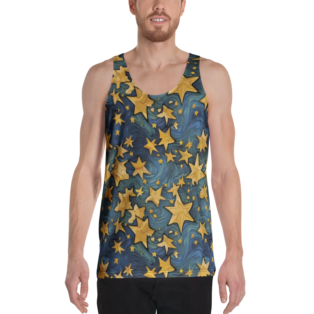 Midnight Starflow on Men's Tank Top — Front