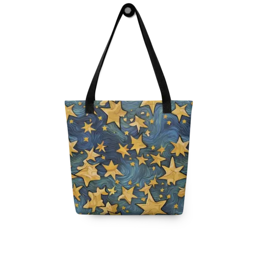 Midnight Starflow on a Tote Bag