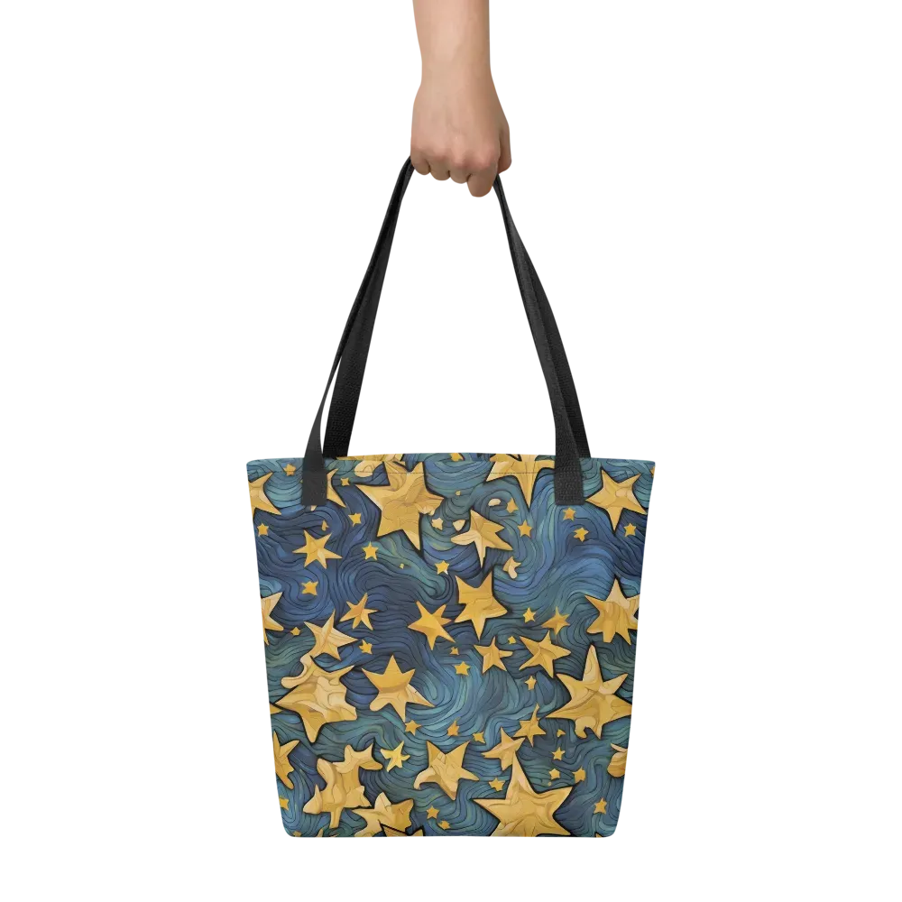 Midnight Starflow on Tote Bag — Front