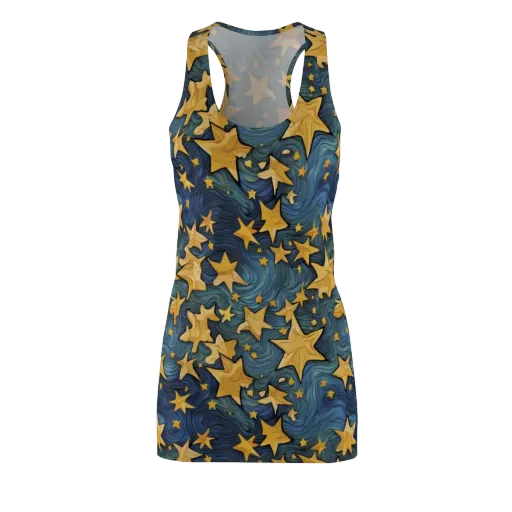 Midnight Starflow on a Racerback Dress