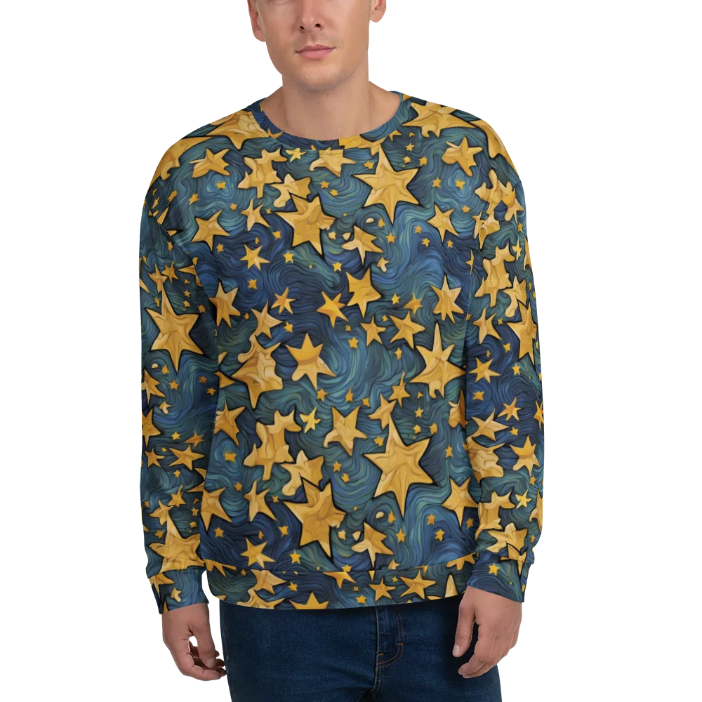 Midnight Starflow on Sweatshirt — Front