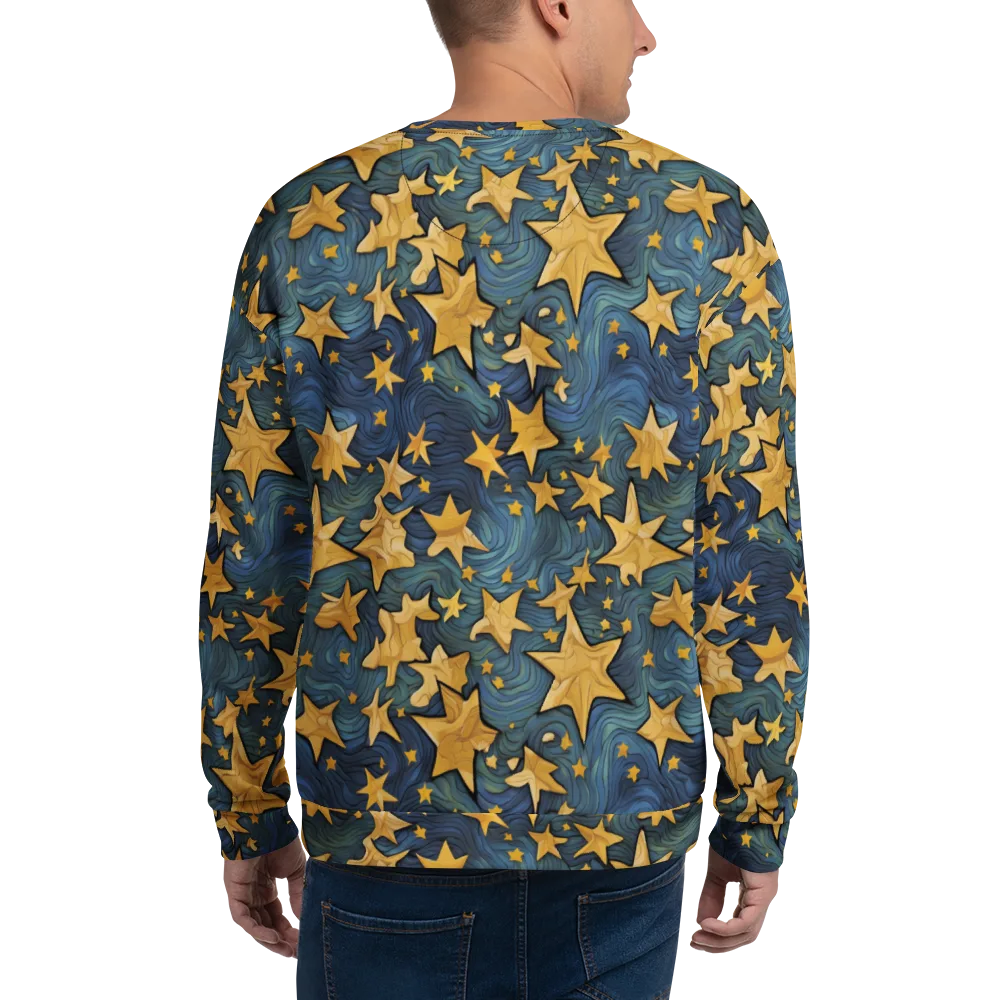 Midnight Starflow on Sweatshirt — Back