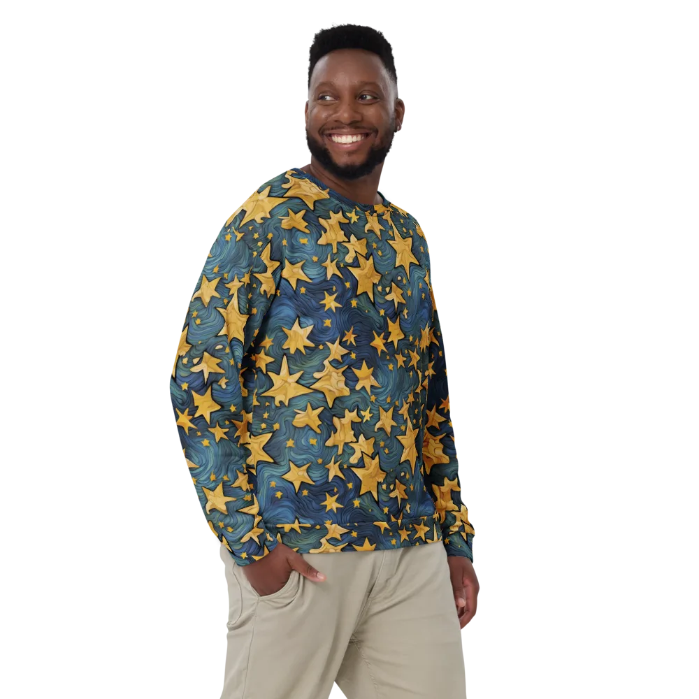 Midnight Starflow on Sweatshirt — Front