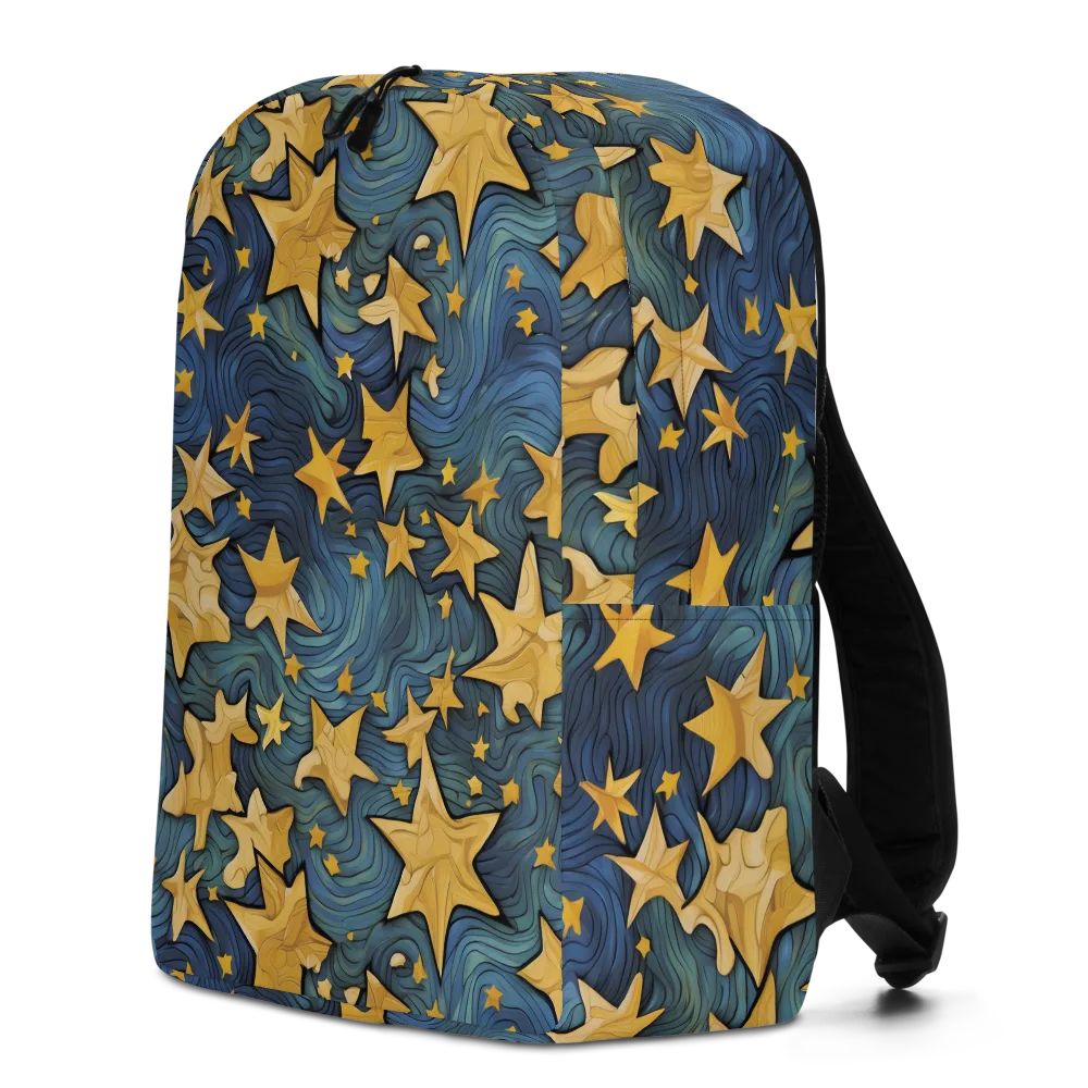 Midnight Starflow on Minimalist Backpack — Left