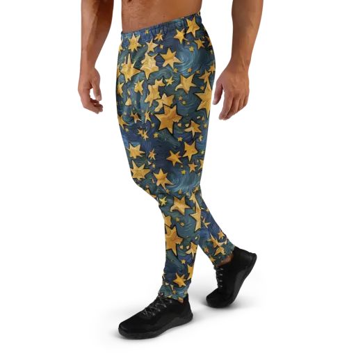 Midnight Starflow on a Men's Joggers