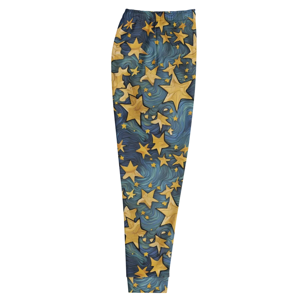 Midnight Starflow on Men's Joggers — Right