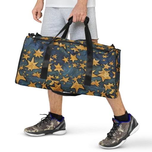Midnight Starflow on a Duffle Bag