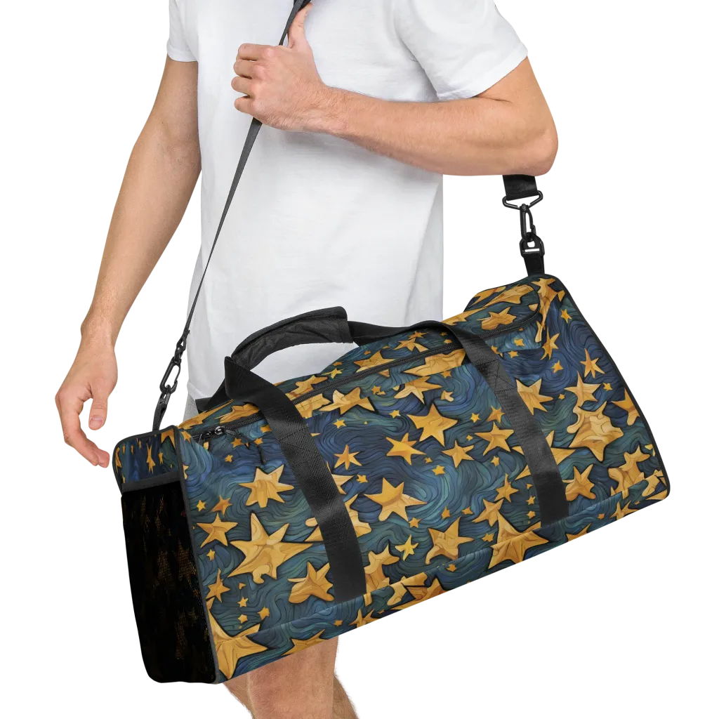 Midnight Starflow on Duffle Bag — Right Front