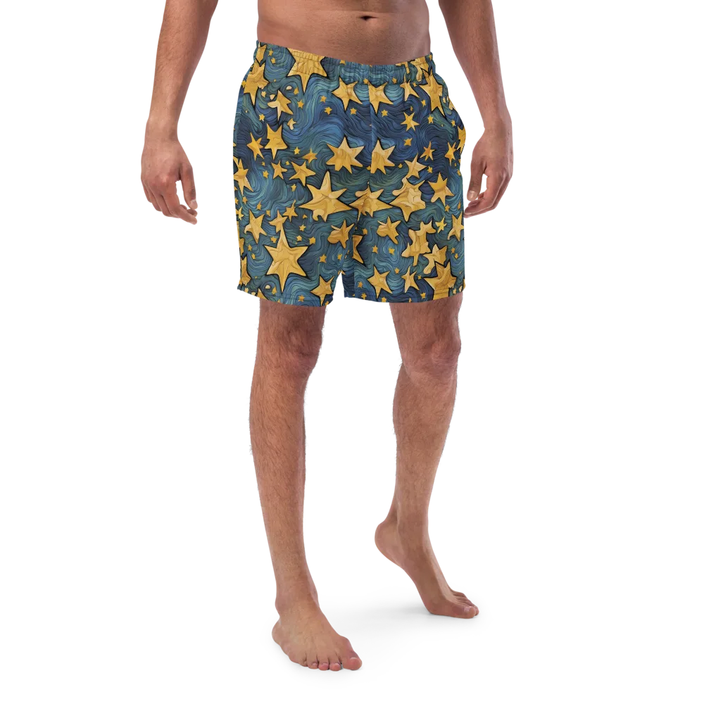 Midnight Starflow on Swim Trunks — Front