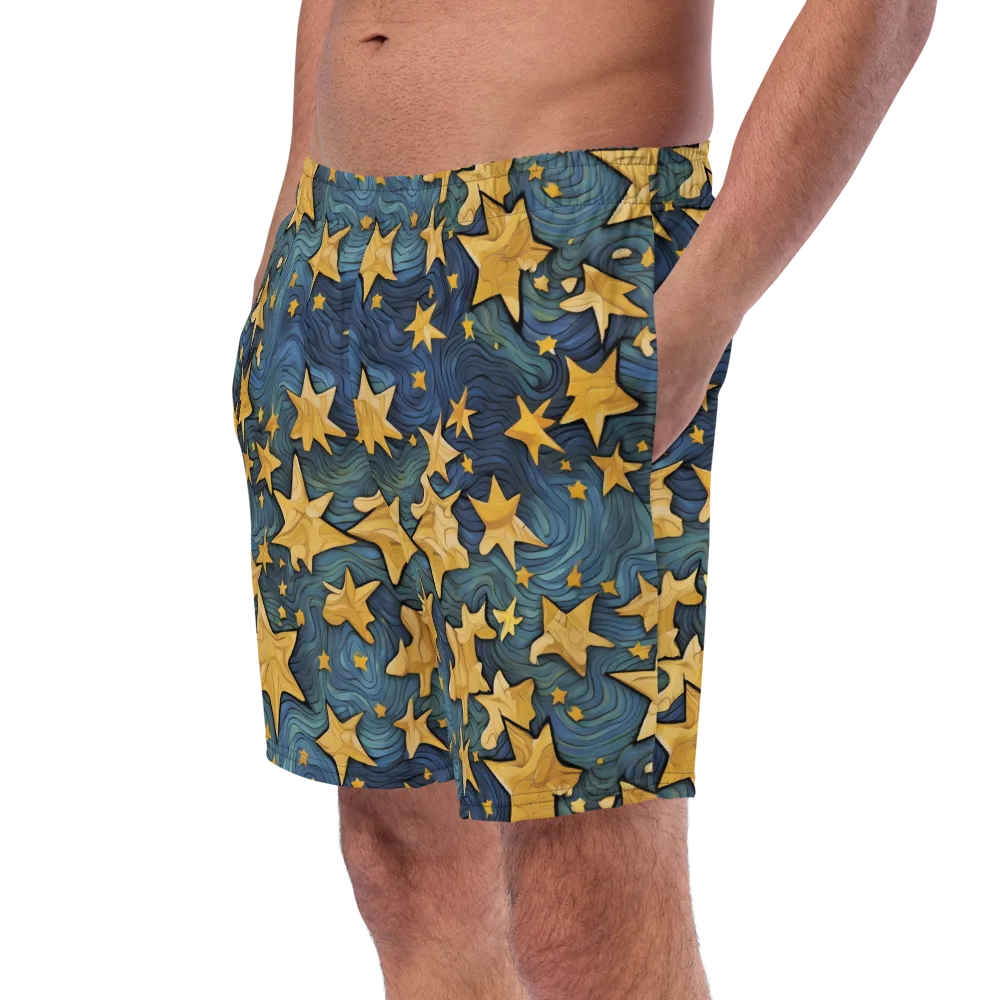 Midnight Starflow on Swim Trunks — Left Front