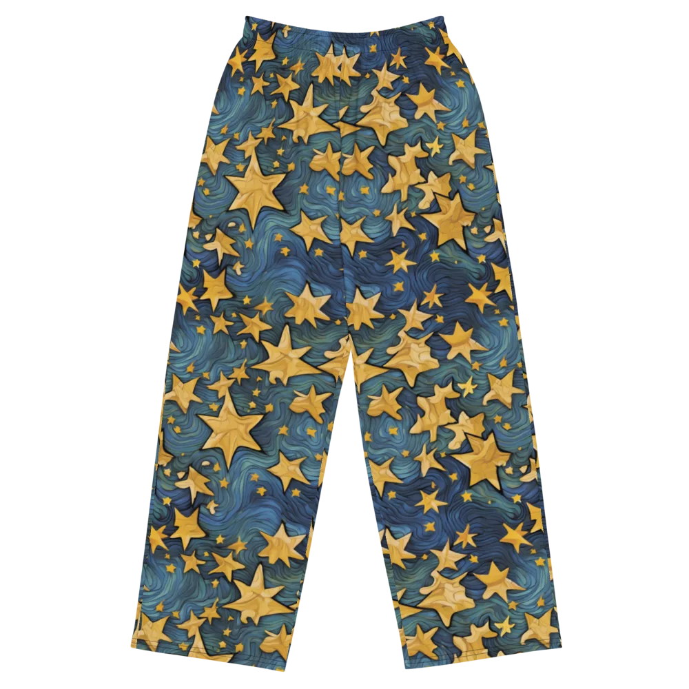 Midnight Starflow on Wide-Leg Pants — Front