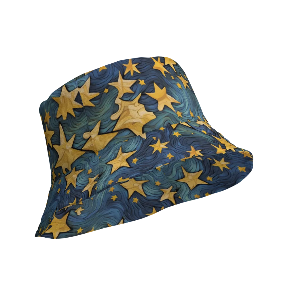 Midnight Starflow on Reversible Bucket Hat — Product details Outside