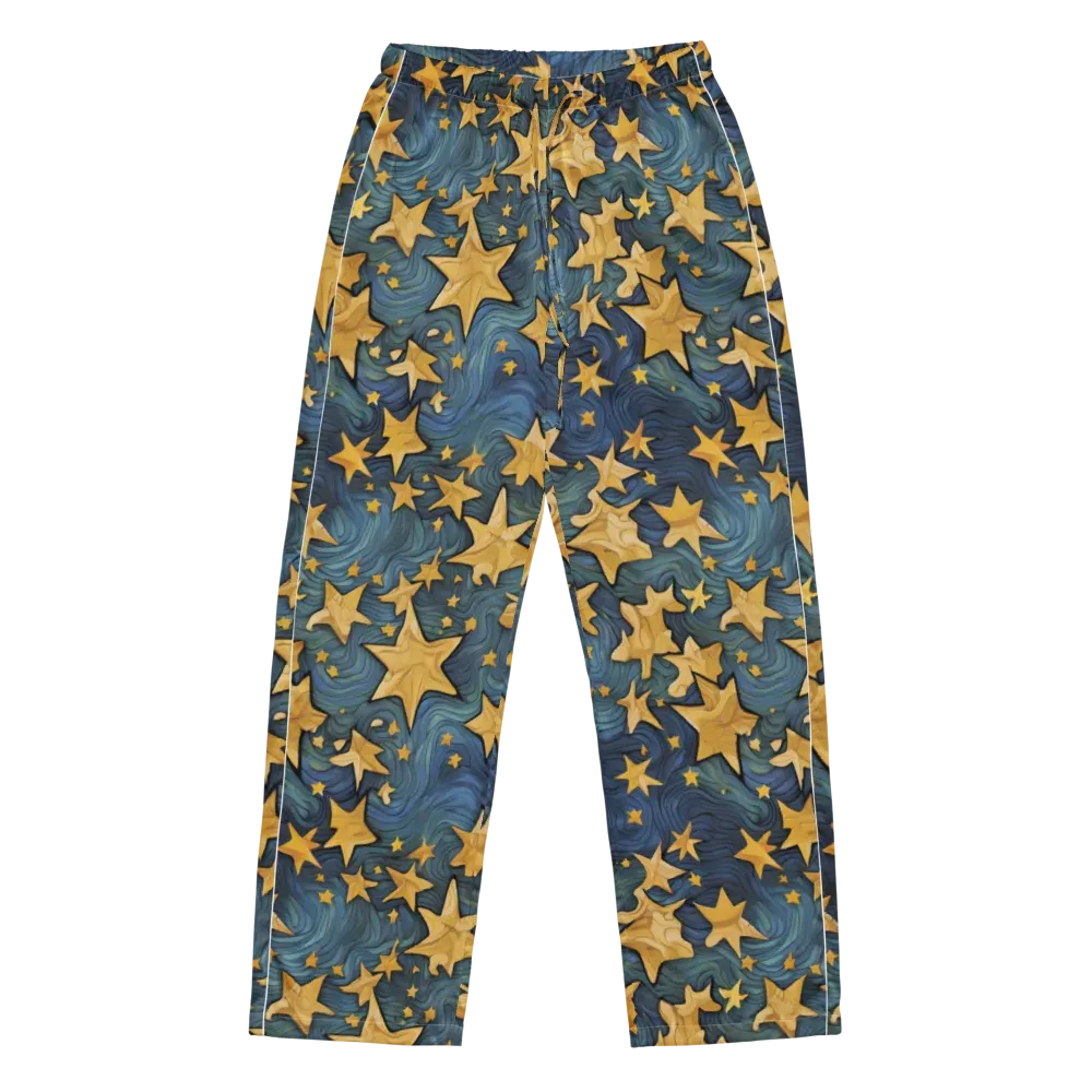 Midnight Starflow on Women's Pajama Pants — Front