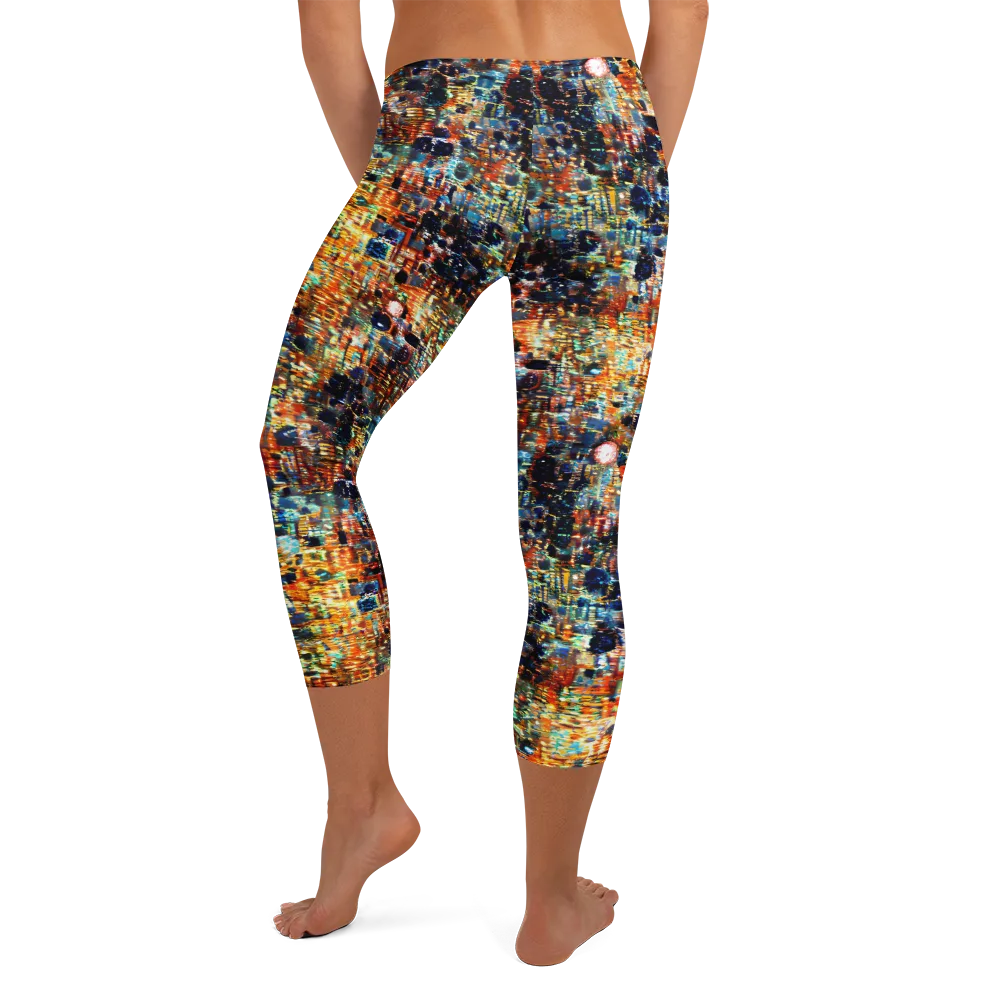 Urban Aurora on Capri Leggings — Back