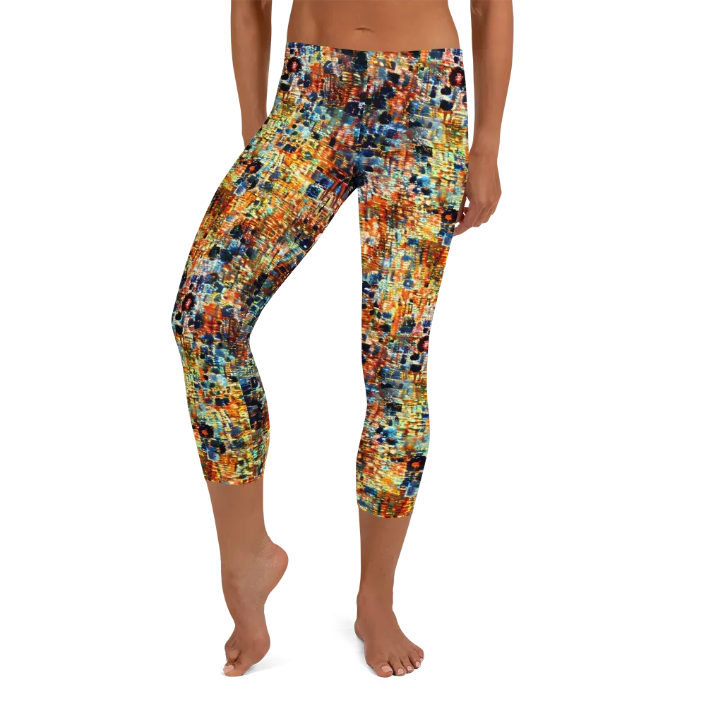 Urban Aurora on Capri Leggings — Front