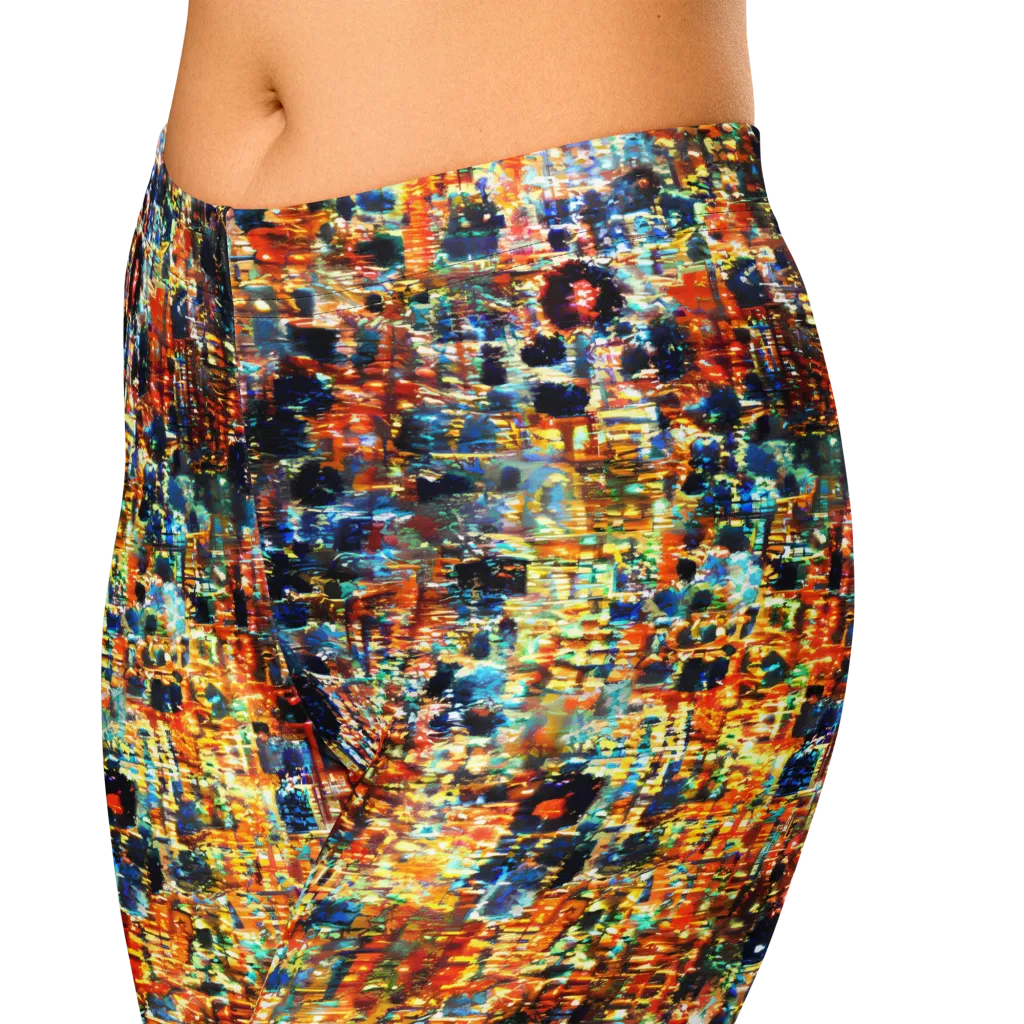 Urban Aurora on Capri Leggings — Zoomed-in
