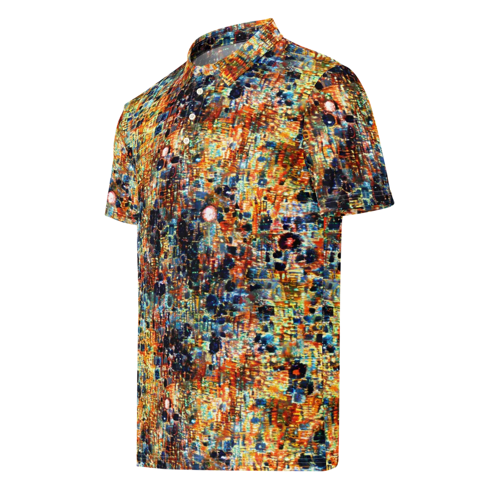 Urban Aurora on Men's Slim Fit Polo Shirt — Left Front