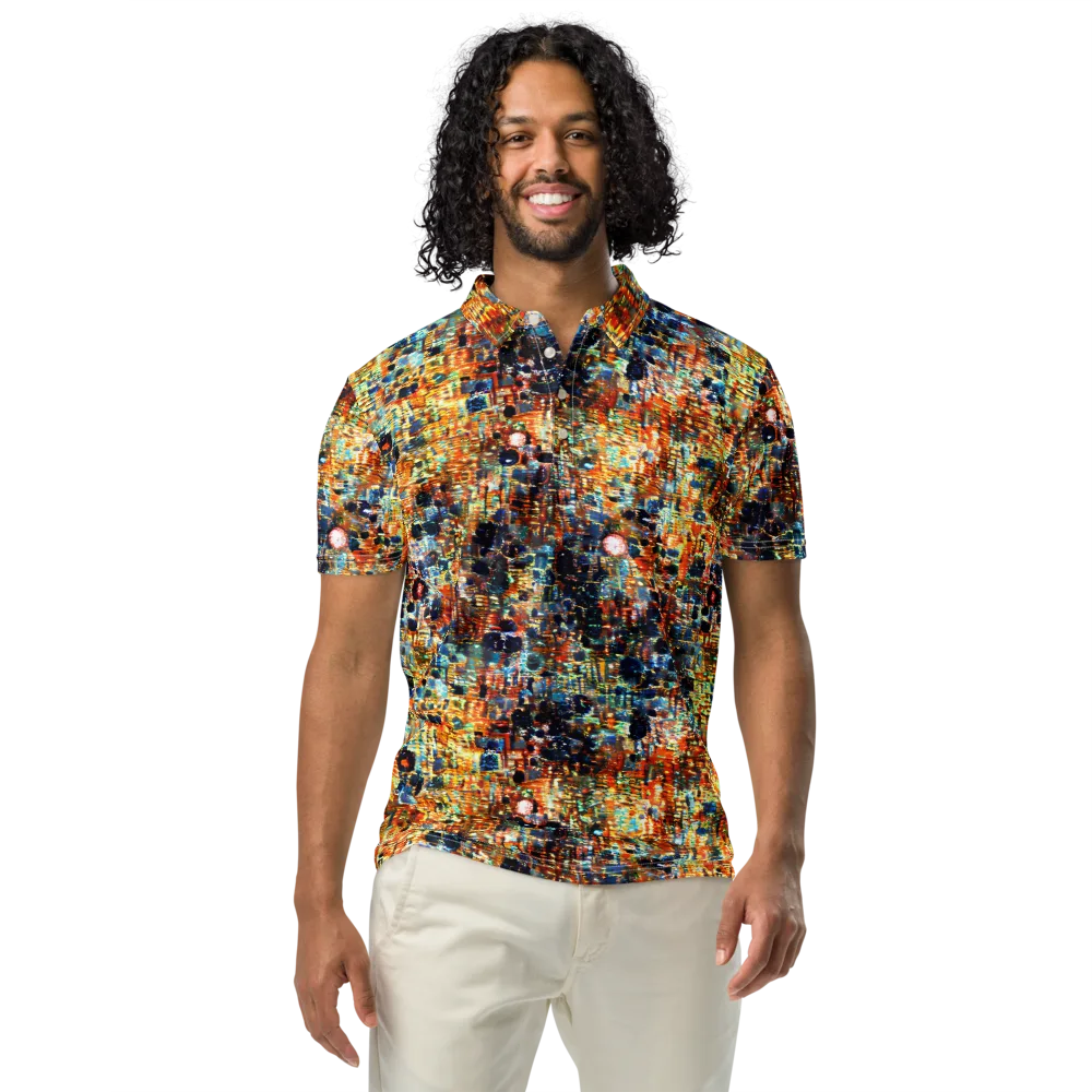 Urban Aurora on Men's Slim Fit Polo Shirt — Front