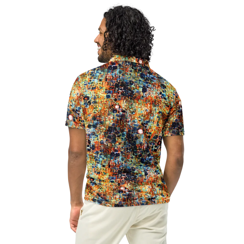 Urban Aurora on Men's Slim Fit Polo Shirt — Back