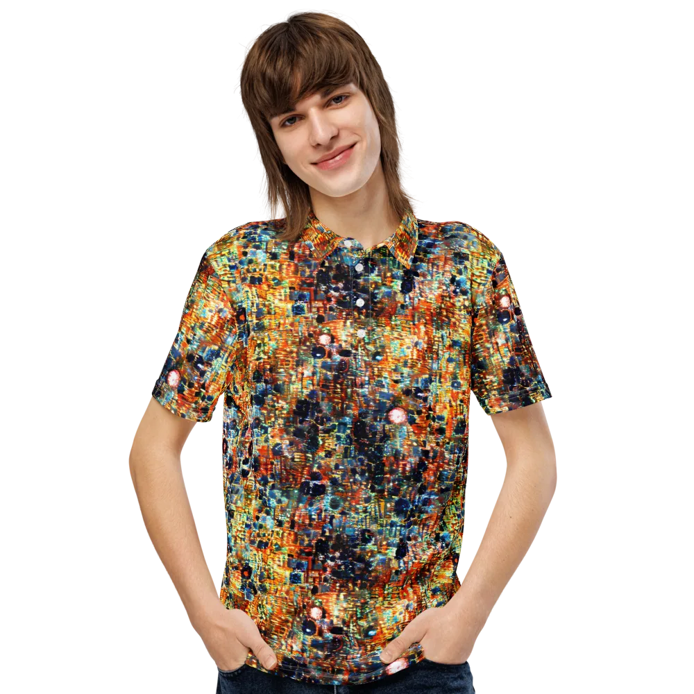 Urban Aurora on Men's Slim Fit Polo Shirt — Front