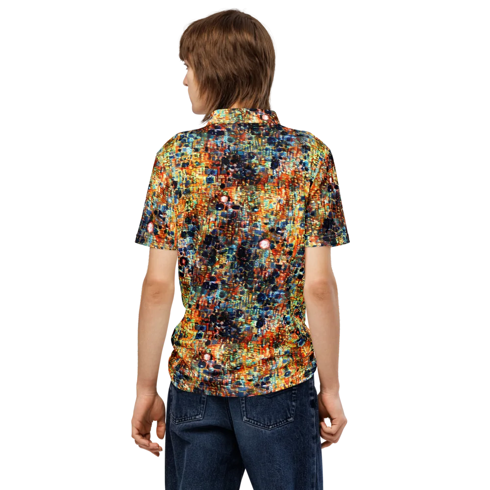 Urban Aurora on Men's Slim Fit Polo Shirt — Back