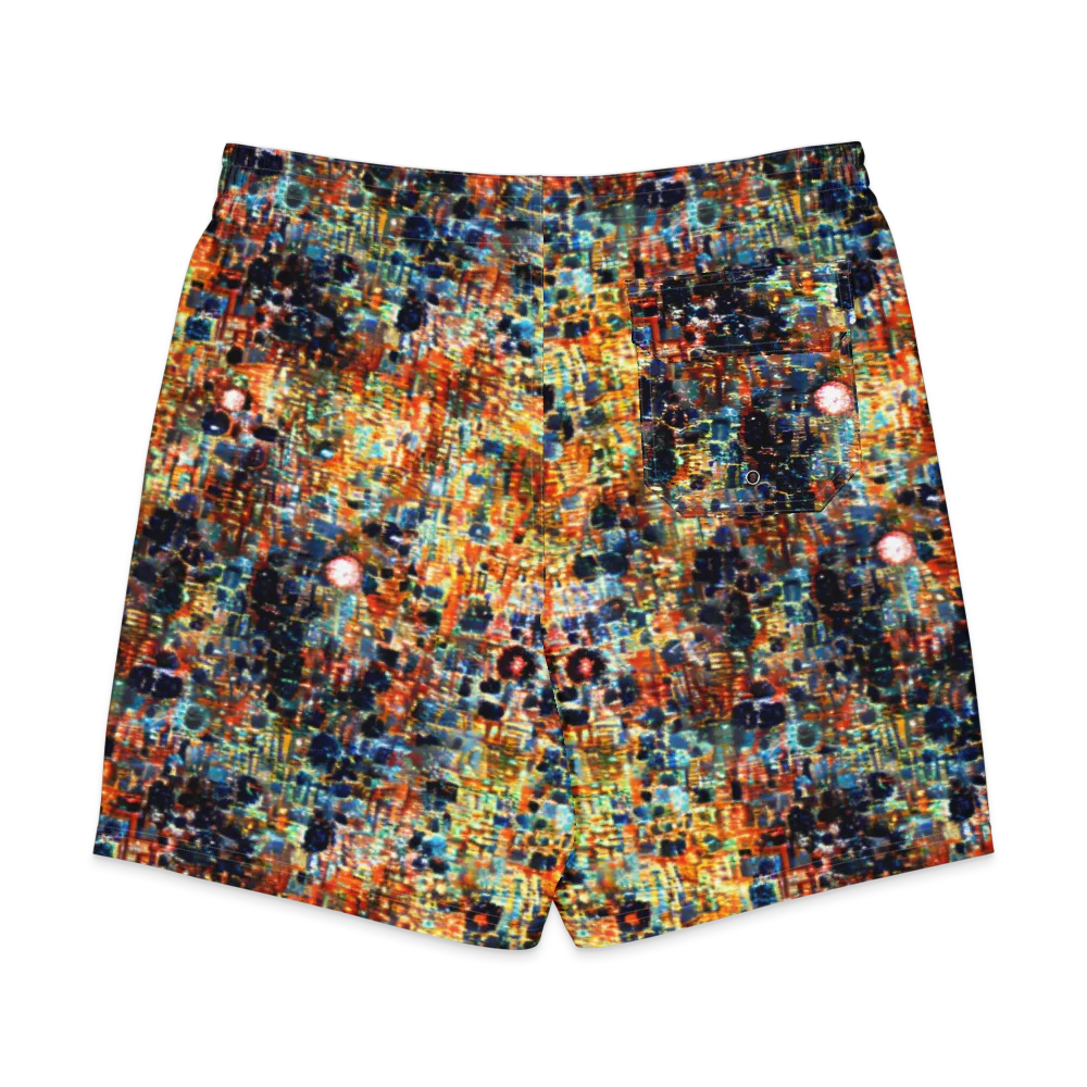 Urban Aurora on Men's Board Shorts — Back