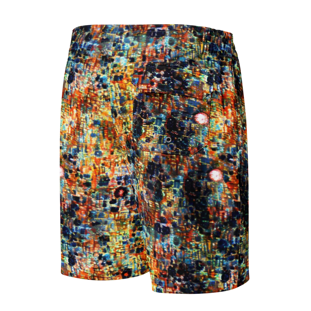 Urban Aurora on Men's Board Shorts — Back