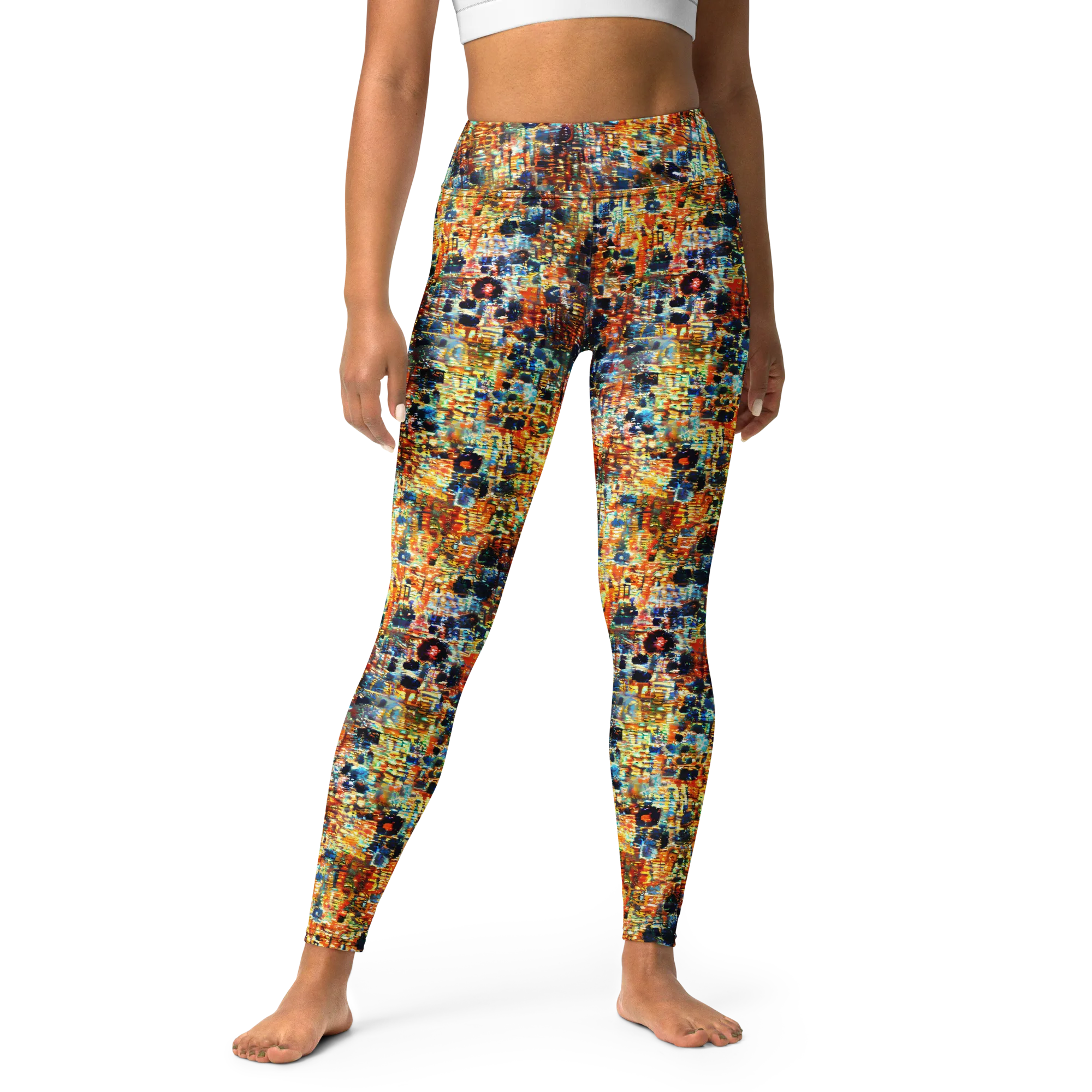 Urban Aurora on Yoga Leggings — Front