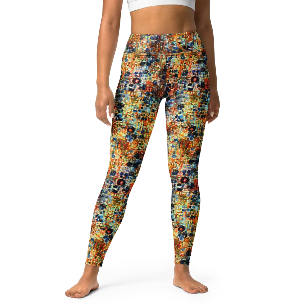 Urban Aurora on Yoga Leggings — Front