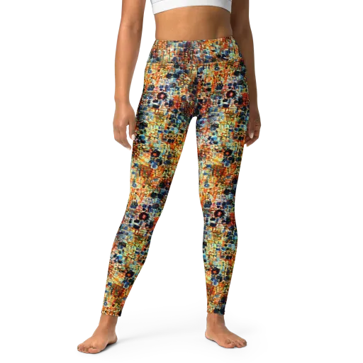Urban Aurora on a Yoga Leggings