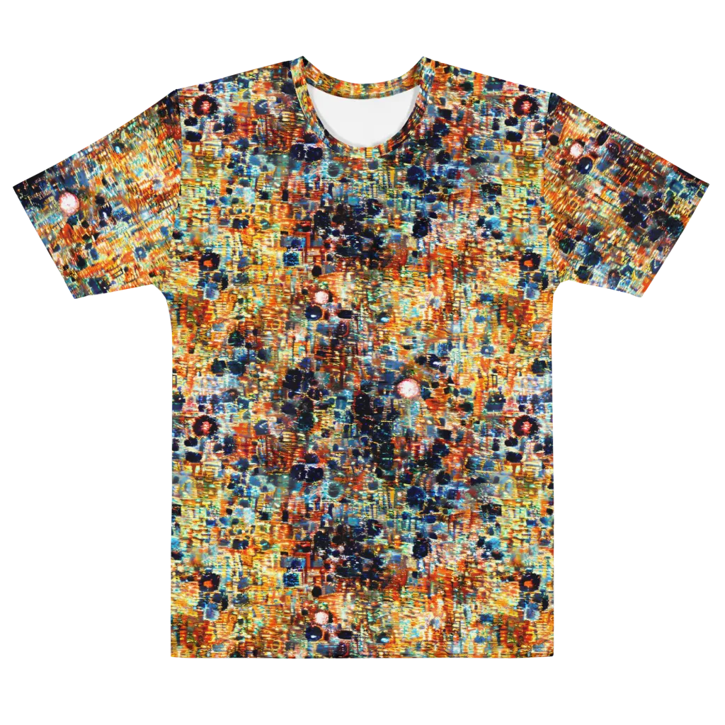 Urban Aurora on Men's Cotton Crew Neck T-Shirt — Front