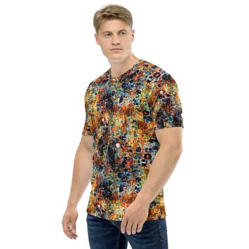 Urban Aurora on a Men's Crew Neck T-Shirt