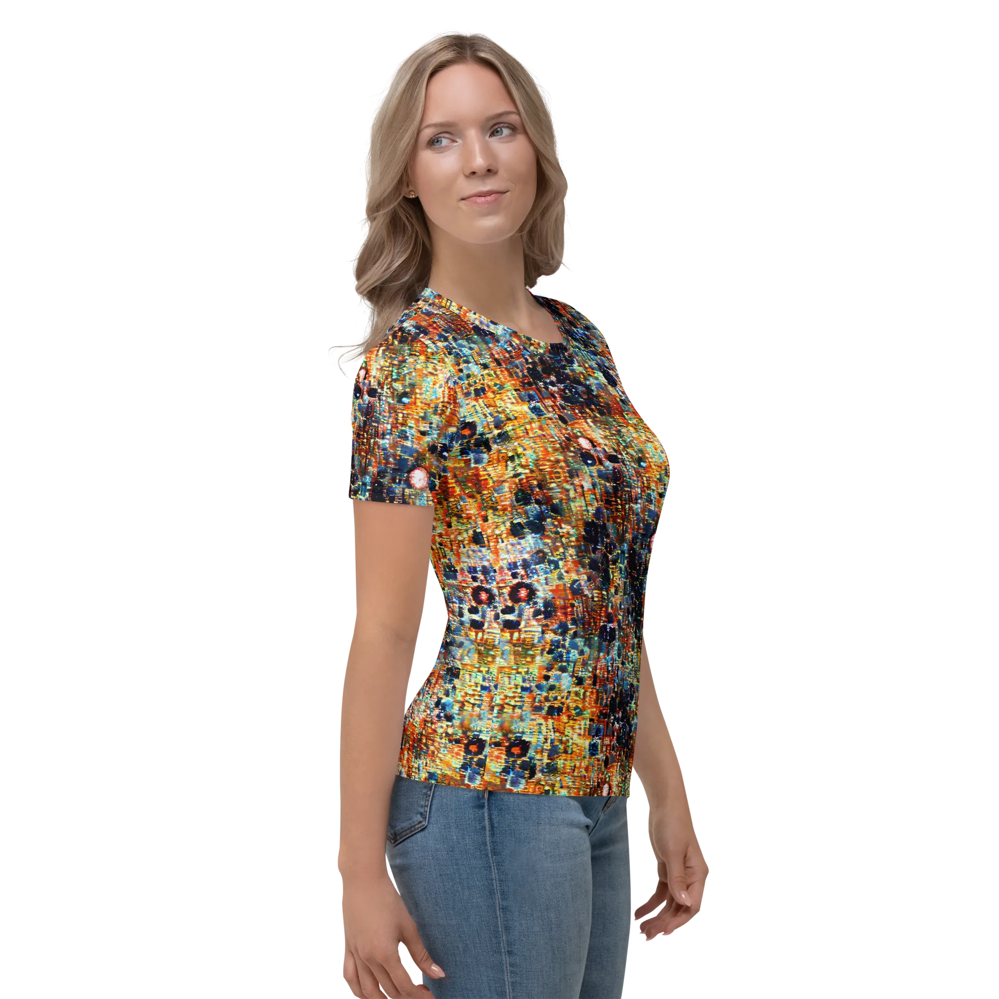 Urban Aurora on Women's Crew Neck T-Shirt — Right