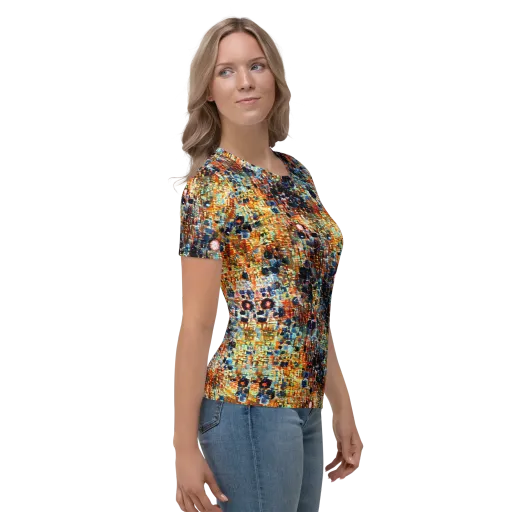 Urban Aurora on a Women's Crew Neck T-Shirt