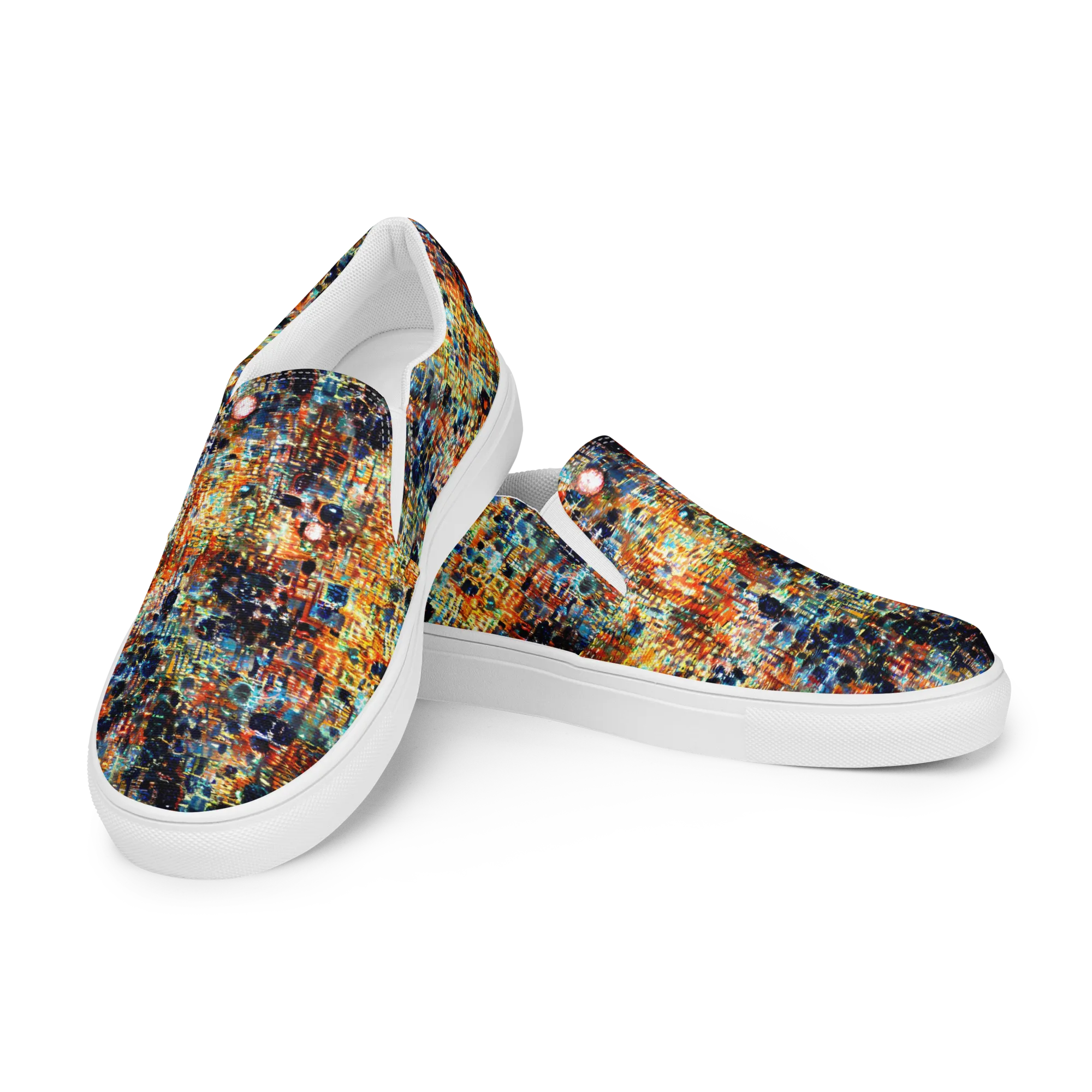 Urban Aurora on Men's Slip-On Canvas Shoes — Left Front
