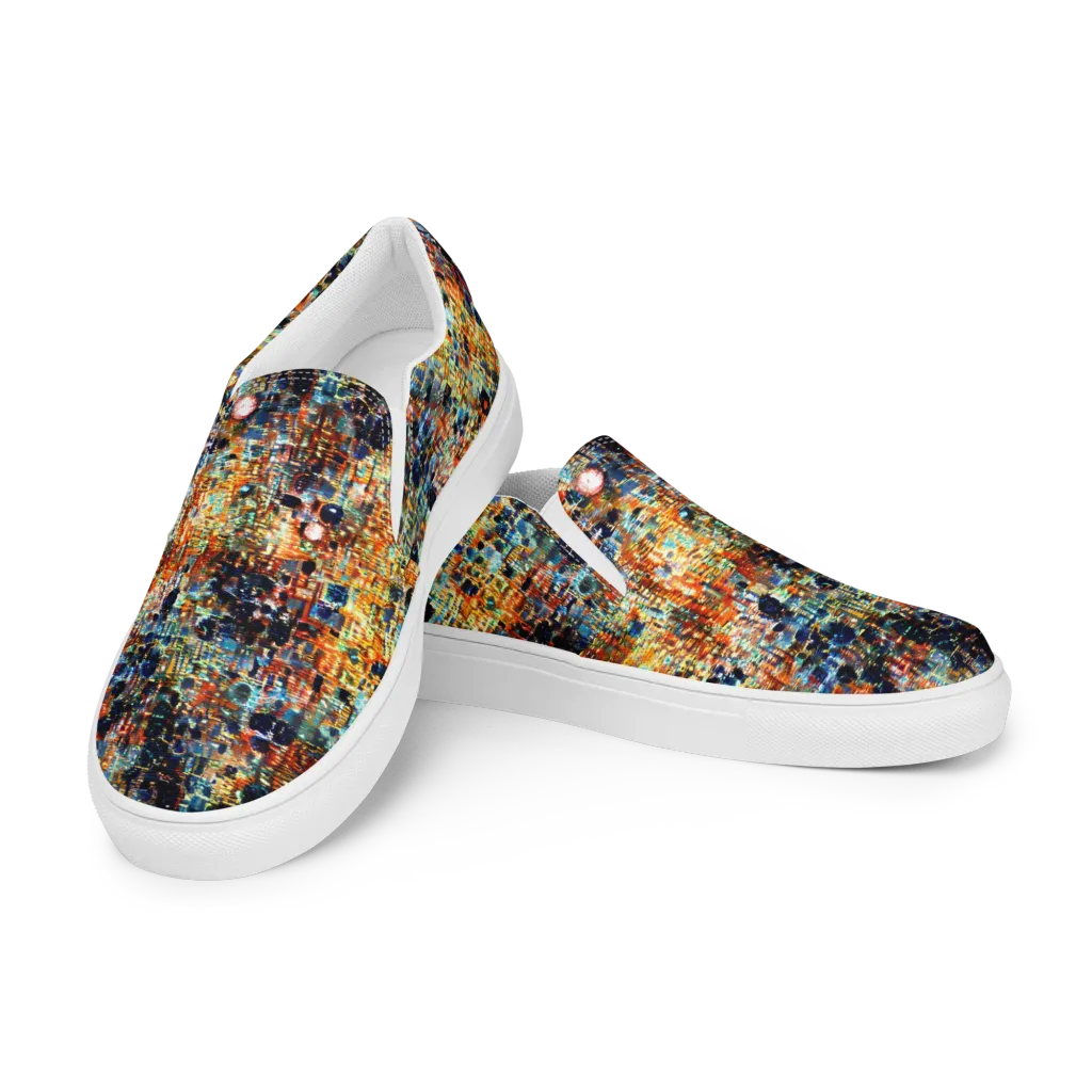 Urban Aurora on Men's Slip-On Canvas Shoes — Left Front