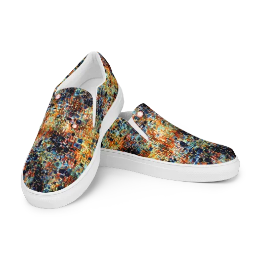 Urban Aurora on a Men's Slip-On Canvas Shoes