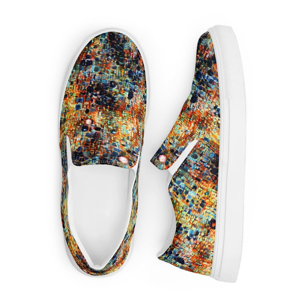Urban Aurora on Men's Slip-On Canvas Shoes — Front