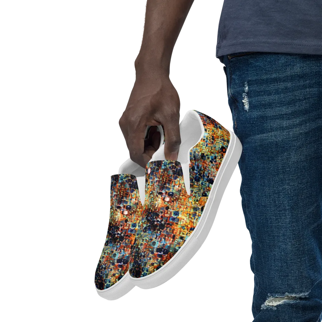 Urban Aurora on Men's Slip-On Canvas Shoes — Left Front