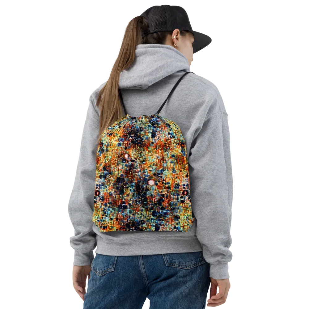 Urban Aurora on Drawstring Bag — Front