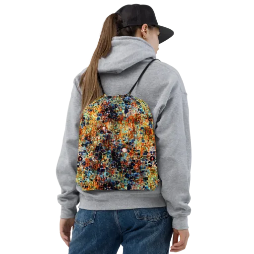 Urban Aurora on a Drawstring Bag