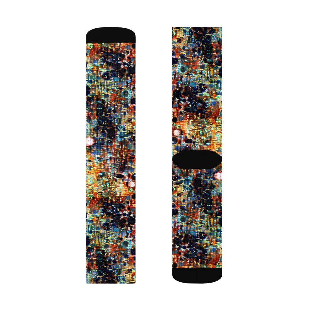Urban Aurora on Socks — Left Sock