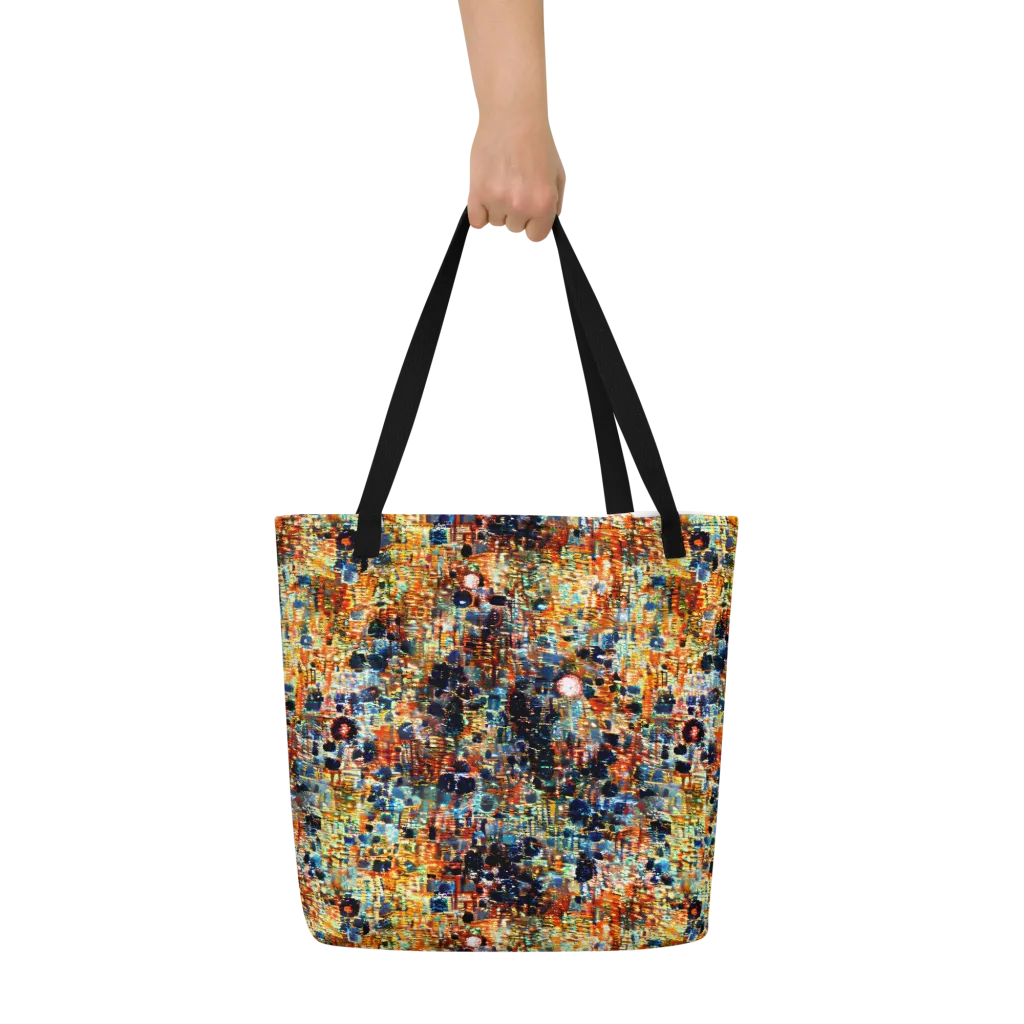 Urban Aurora on Large Tote Bag W/ Pocket — Front