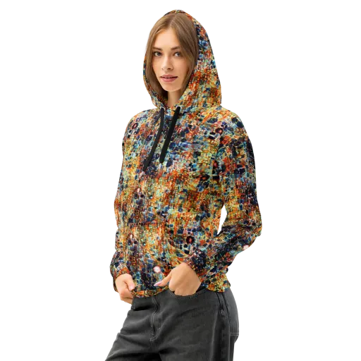 Urban Aurora on a Cotton Hoodie