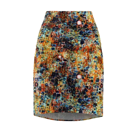 Urban Aurora on a Pencil Skirt