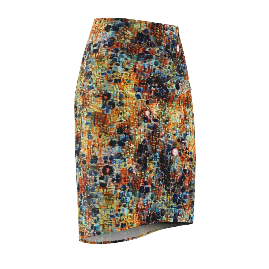 Urban Aurora on Pencil Skirt — Front Side