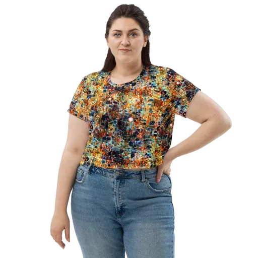 Urban Aurora on a Crop Tee